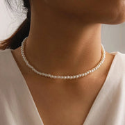 New Simple Imitation Freshwater Pearl Chain Necklaces For Women