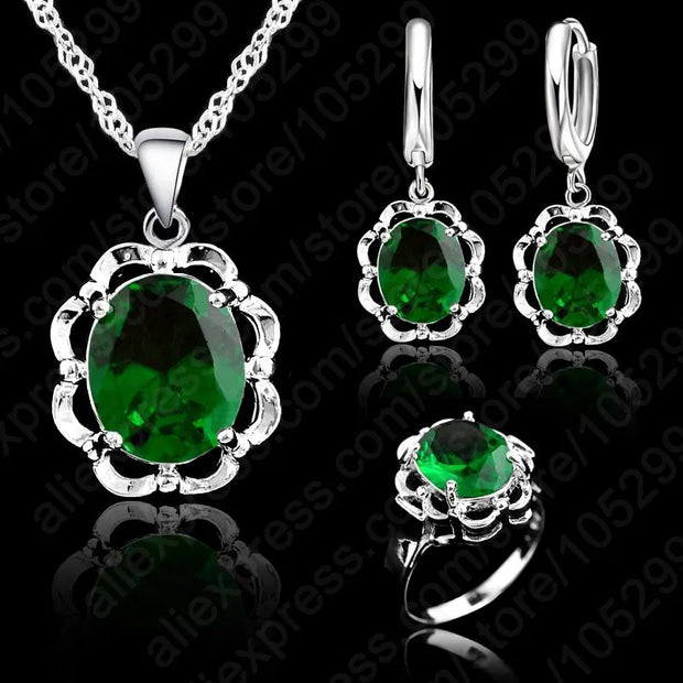 Top Quality New 925 Sterling Silver Jewelry Sets