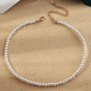 New Simple Imitation Freshwater Pearl Chain Necklaces For Women