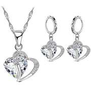 Luxury Women 925 Sterling Silver Cubic Zircon Necklace Pendant