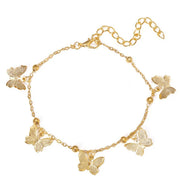 Bohemian Trend Fashion Anklets Golden Silver Color Butterfly