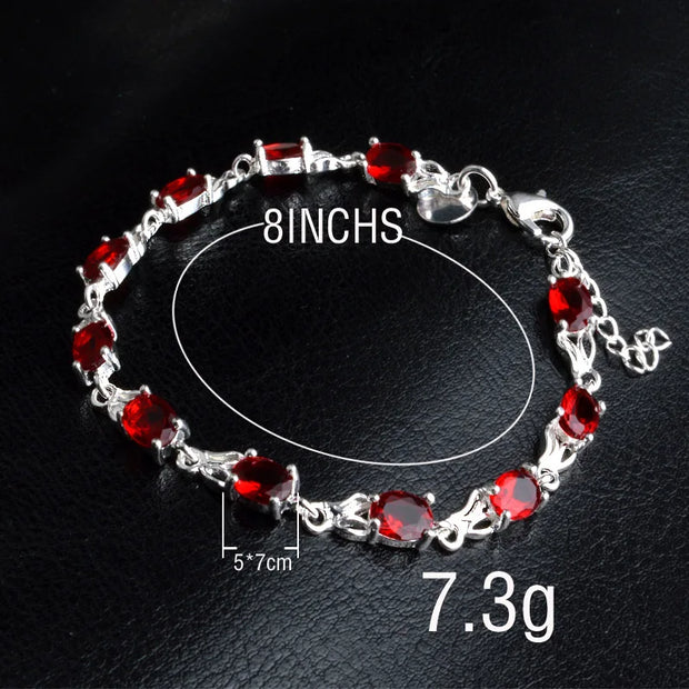 Fashion Charm Bracelet&Bangle for Women Plata 925 Stterling Sliver