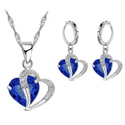 Luxury Women 925 Sterling Silver Cubic Zircon Necklace Pendant